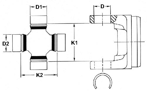 U Joint Measurement Chart