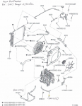 Coolant component diagram 2003 Ford Ranger Mazda B2300 Duratec 2.3.png