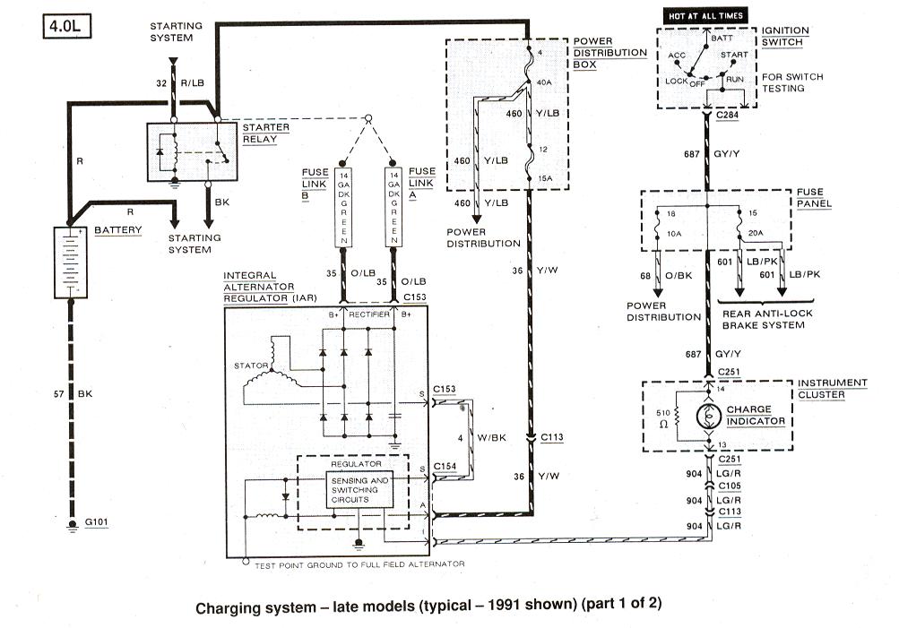 86 Ranger Alternator Wiring | The Ranger Station  1987 Ford Alternator Wiring Diagram    The Ranger Station