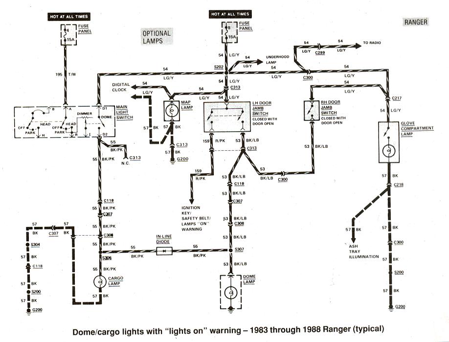 Car Dome Light Wiring Diagram from www.therangerstation.com