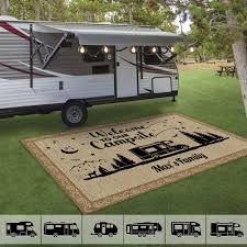 Happy Campers Camping Patio Rug, Patio ...