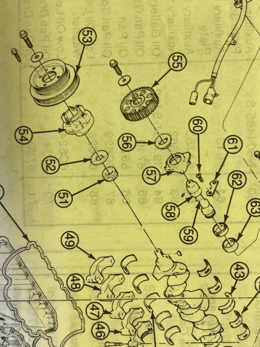 91 2.3l crank sprocket not seated properly