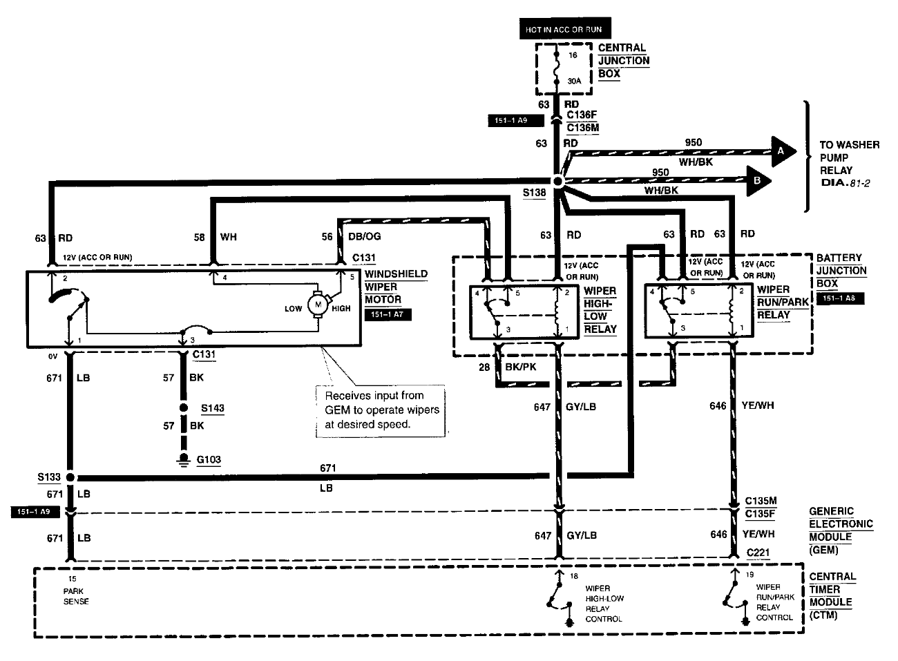 What else is on the wiper circuit?