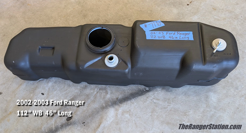 2002-2003 Ford Ranger 46-inch long fuel tank