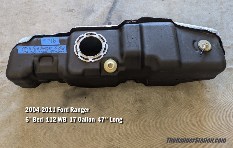 2004-2011 Ford Ranger fuel tank 17-gallon 47-inches long