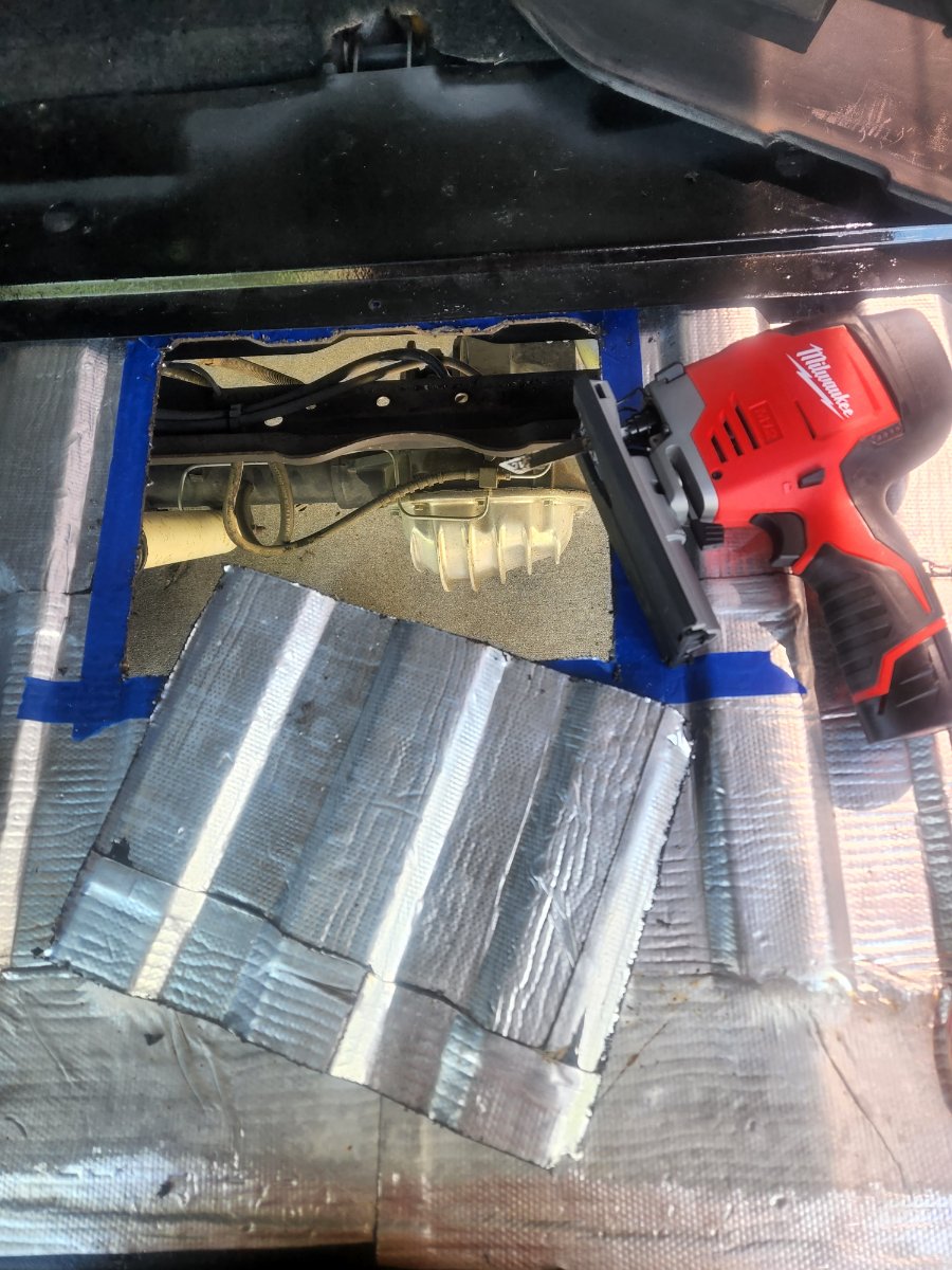 Floor pan sound deadener