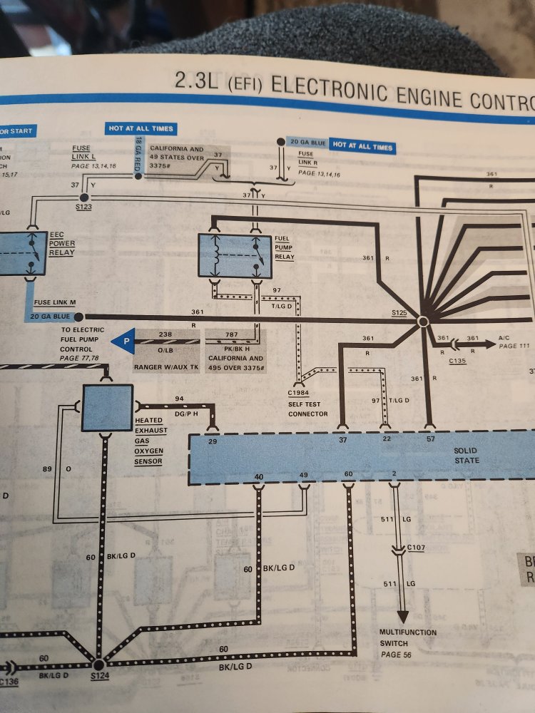 1985 Ranger Fuel Pump Wiring