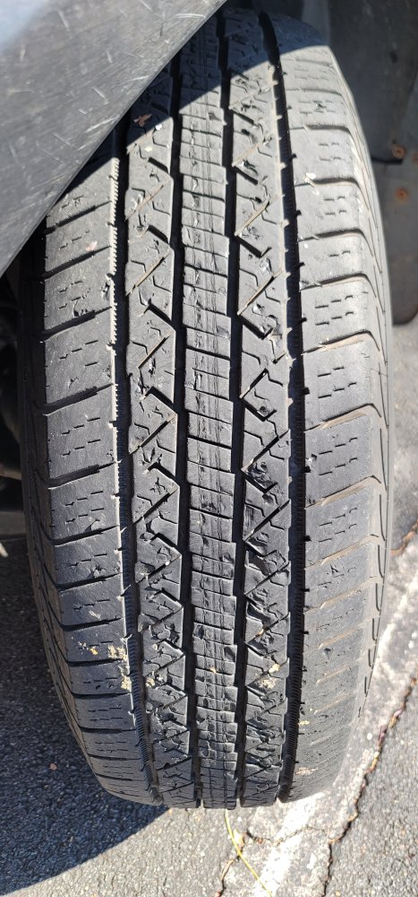 Weird wear in center of front tires only