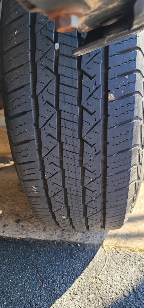 Weird wear in center of front tires only