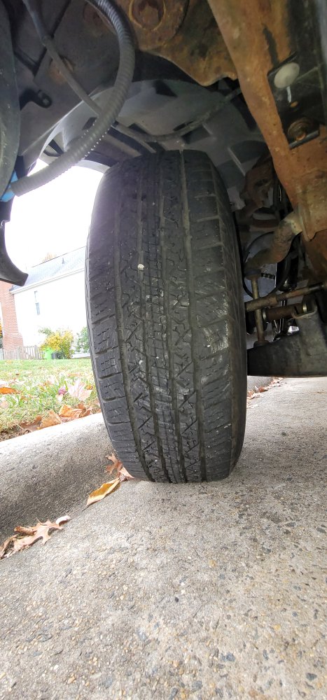 Weird wear in center of front tires only