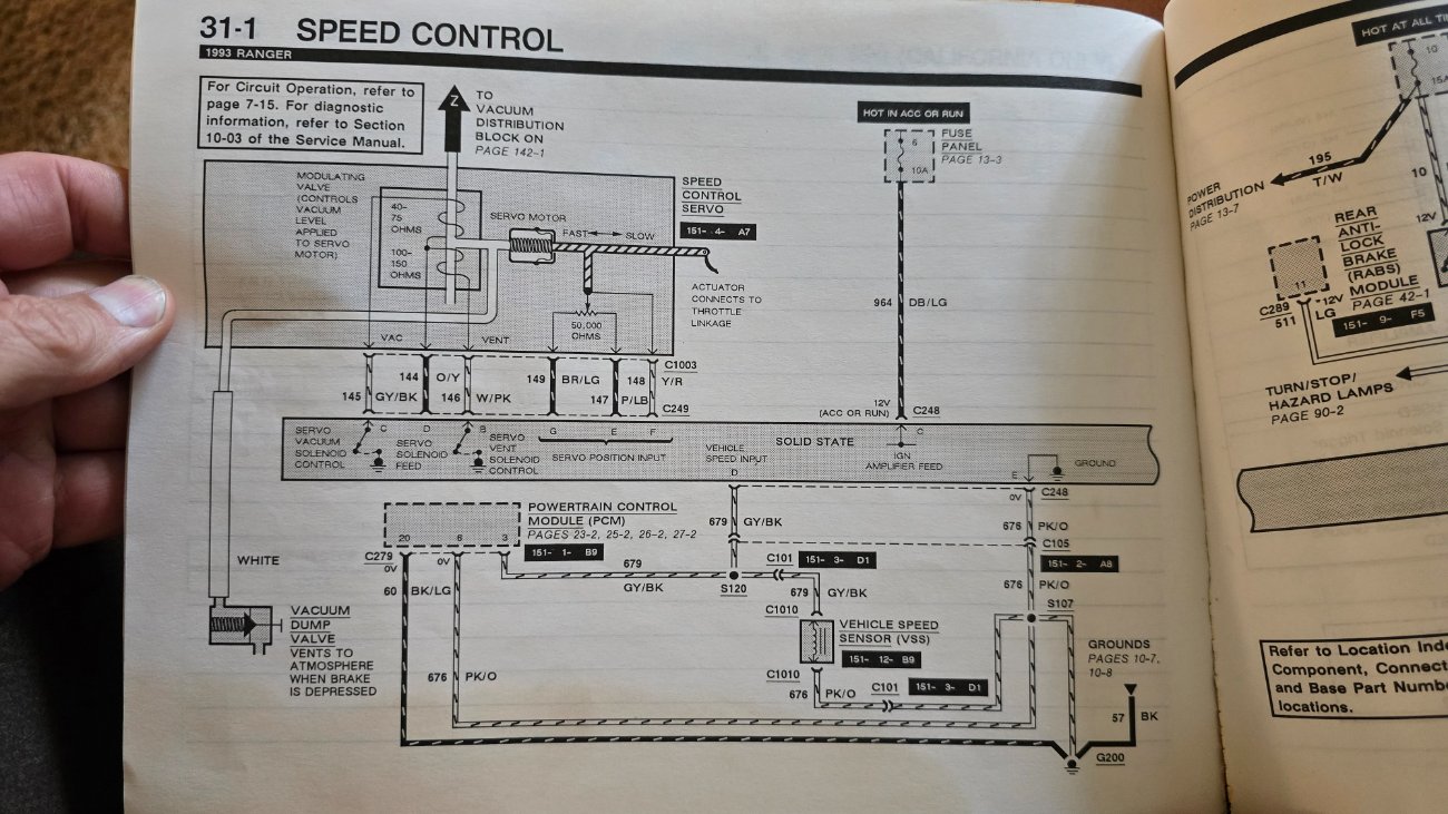 Cruise control not working on 1994
