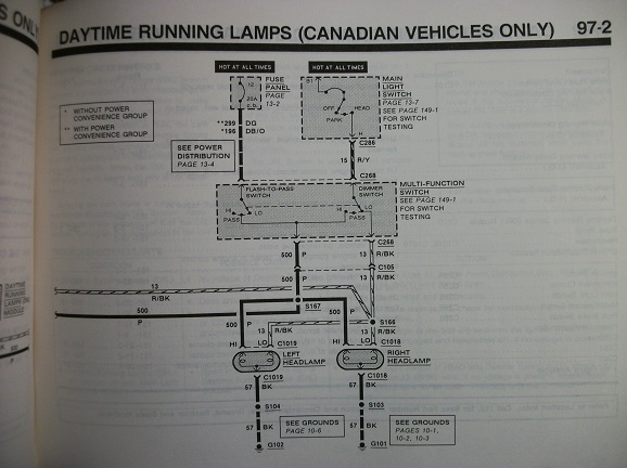 high beam light on when headlights off