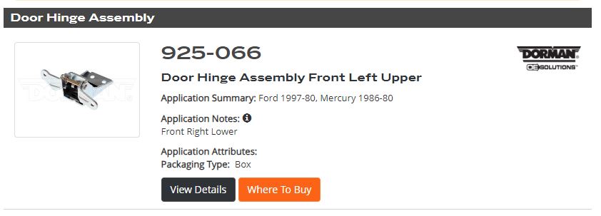 Dorman ULH door hinge.JPG