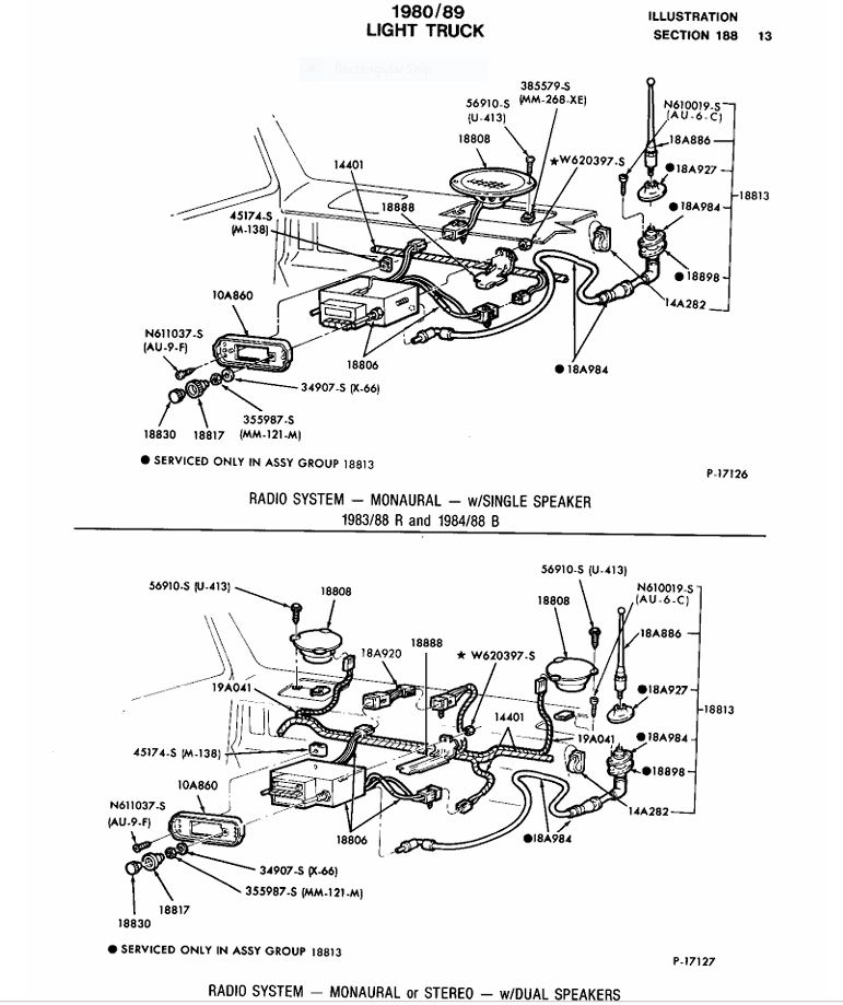 Radio-speaker set up. 1st generation, short cab