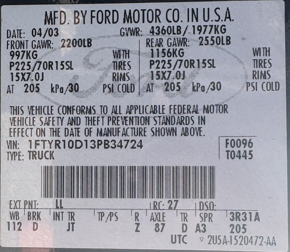 Ford Ranger door tag.jpg