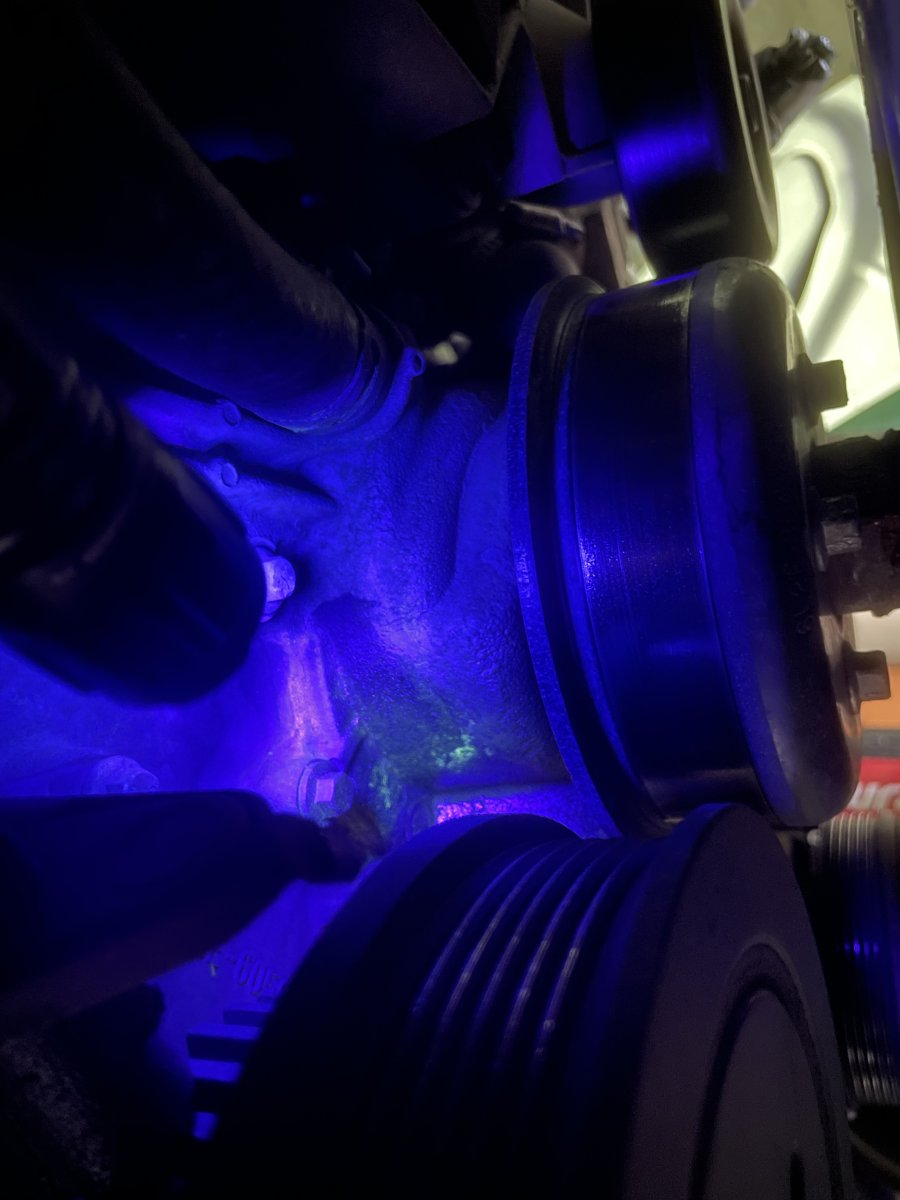 Weird coolant leak