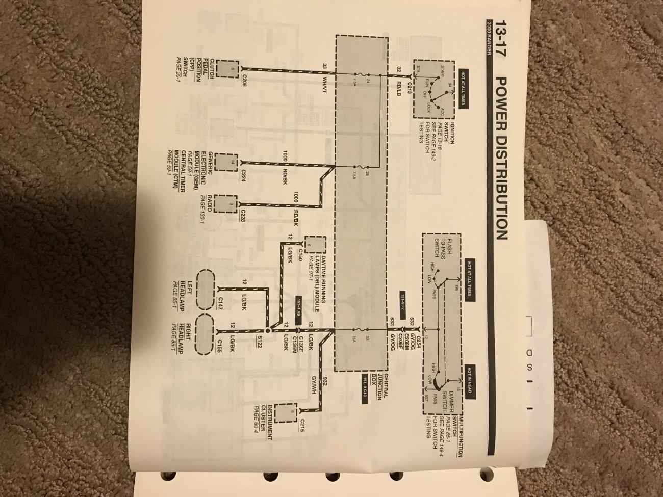 Starter backfeeding off lights