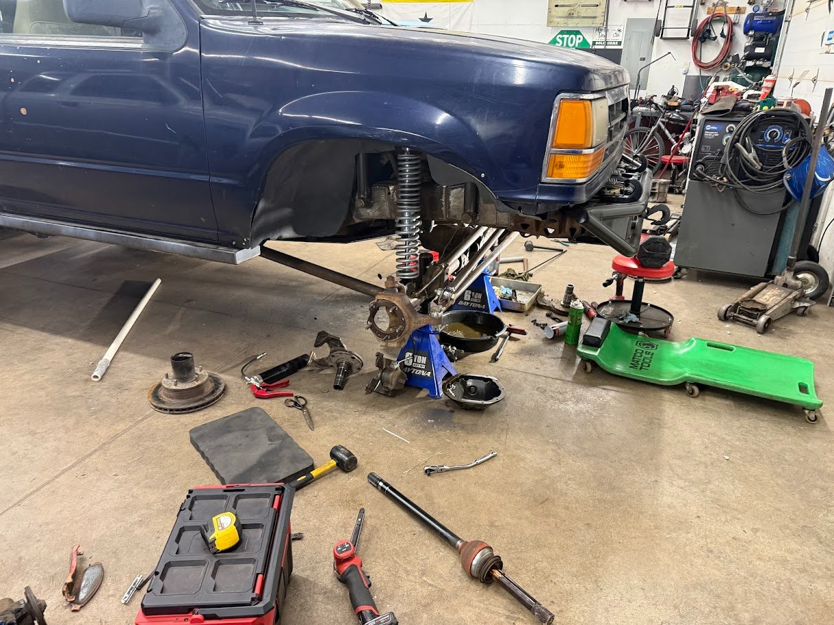 Ultra cheap offroad race Explorer turned rock crawler