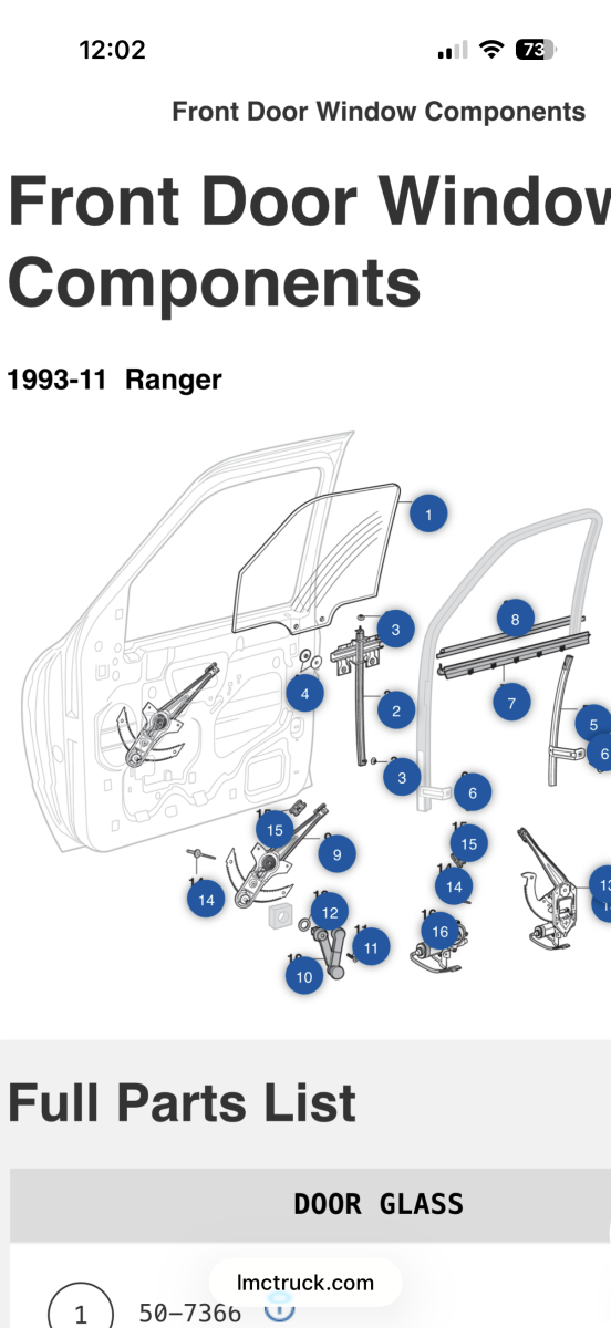 Help finding seal for window on 2002 ranger