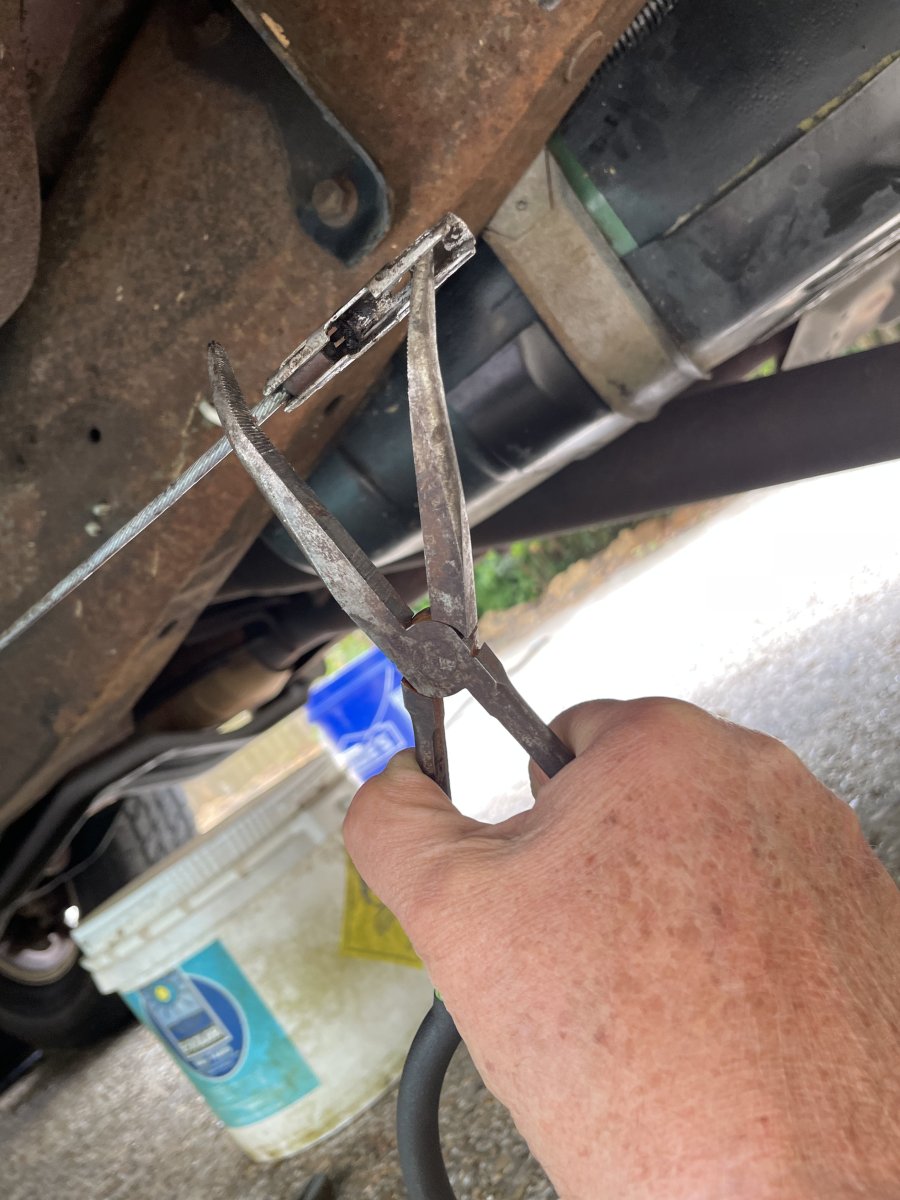 Parking brake cable question