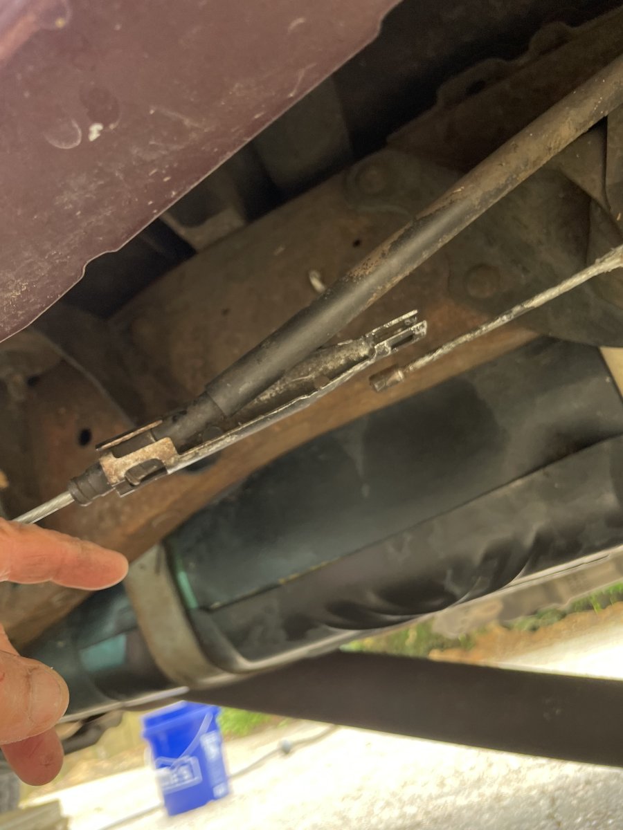 Parking brake cable question