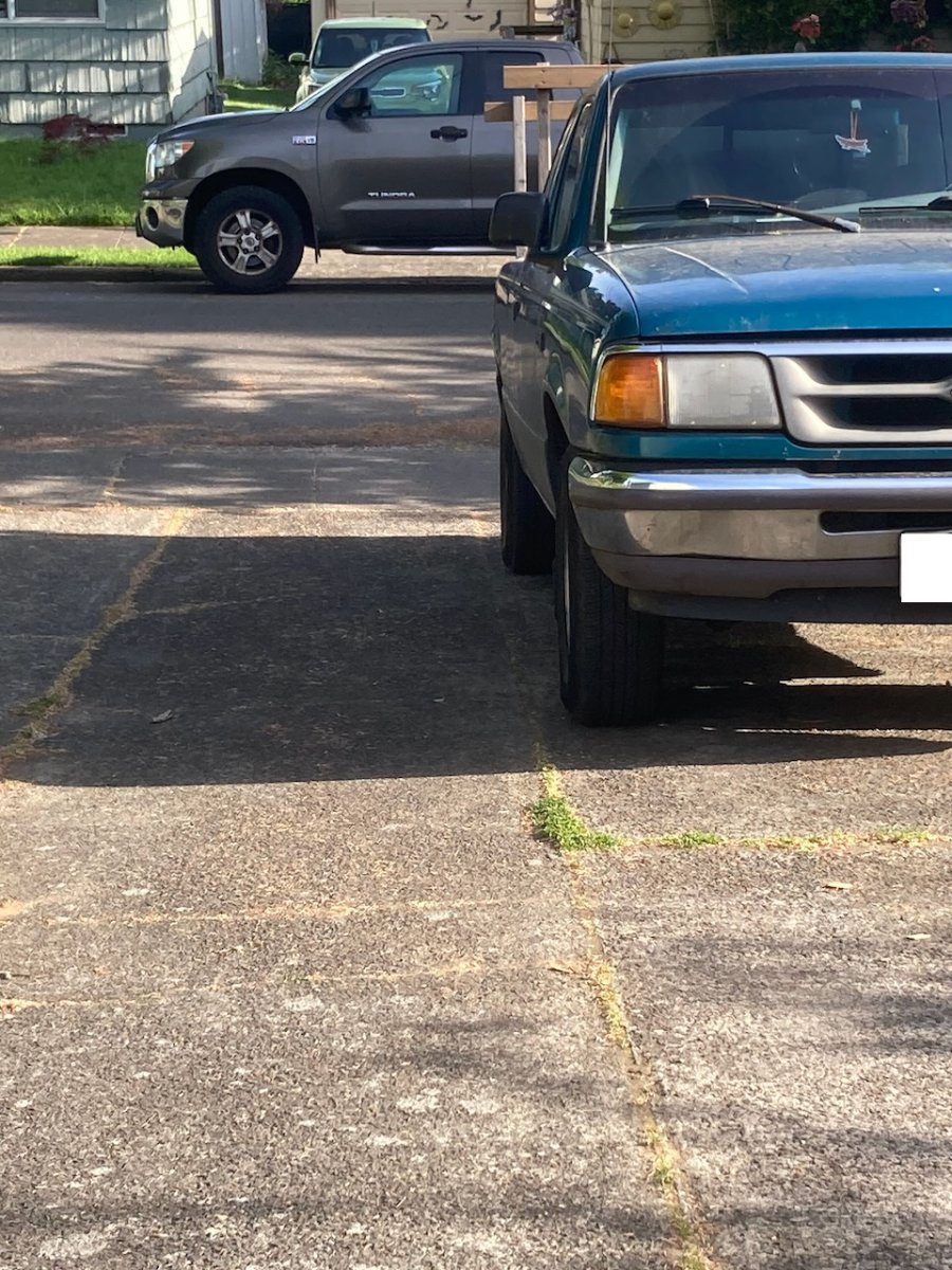 Front passenger wheel not straight