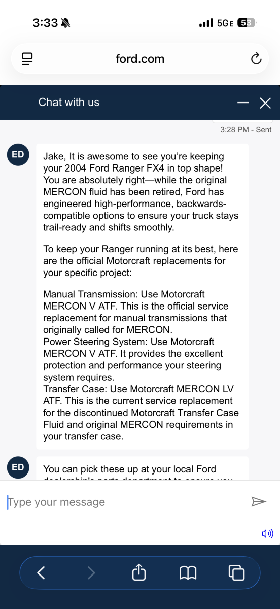Transmission, Tcase, and Power Steering Fluid?