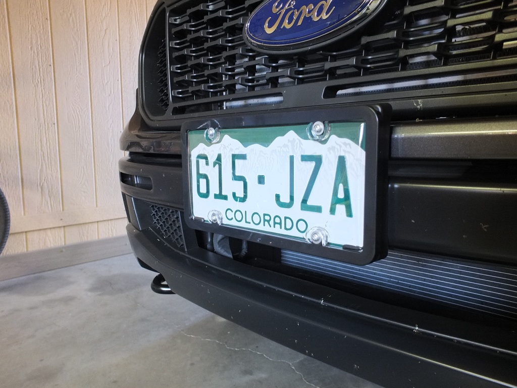 license plate frame ? | The Ranger Station