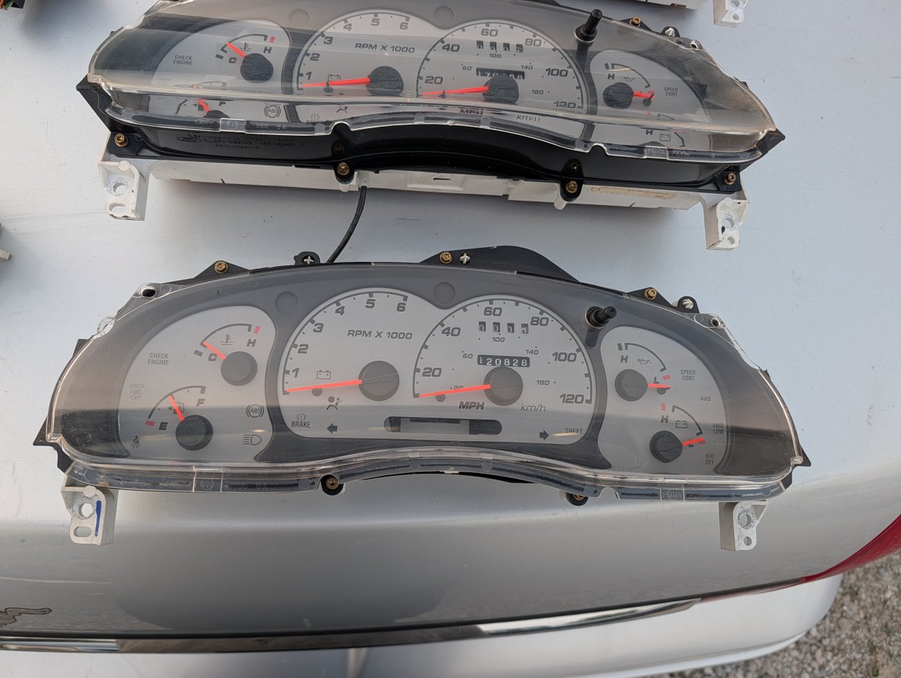 FX4 Level II style Silver Gauge Clusters and HVAC controls