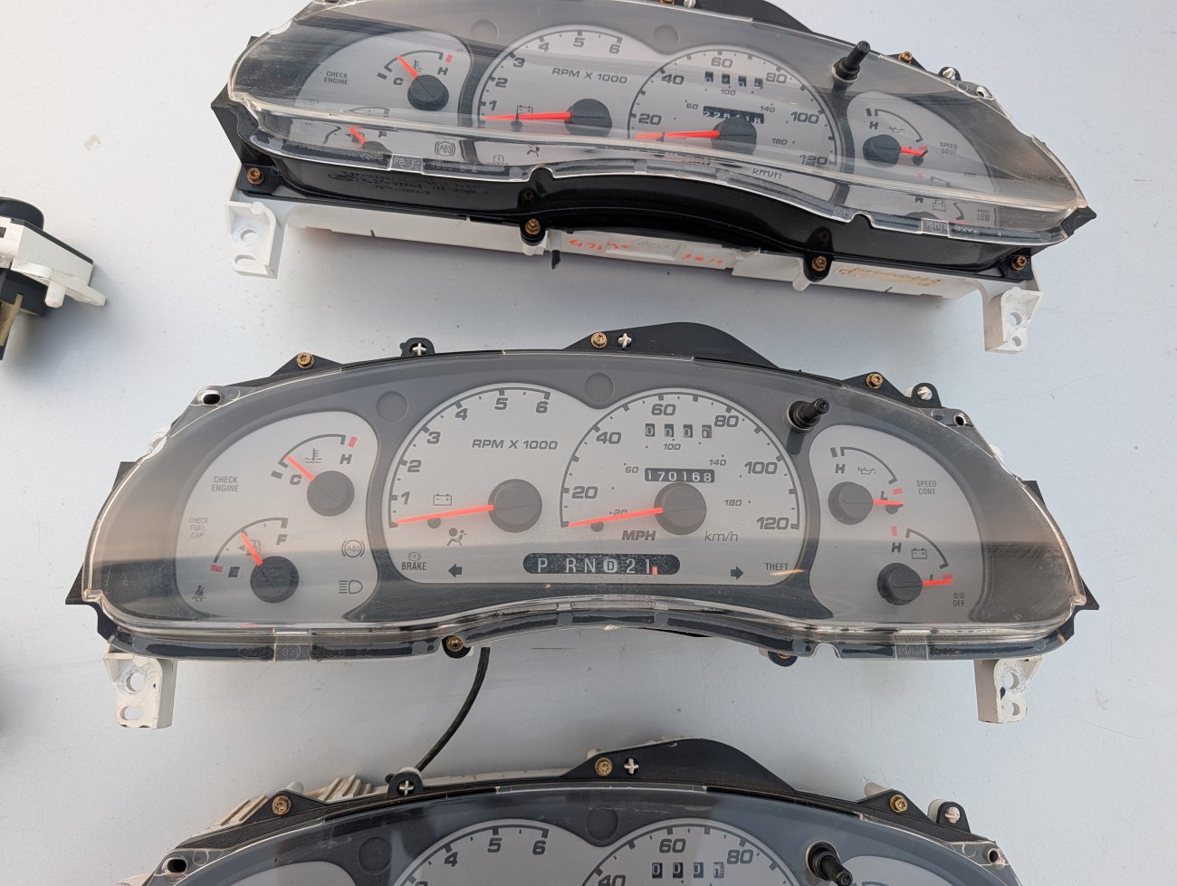 FX4 Level II style Silver Gauge Clusters and HVAC controls