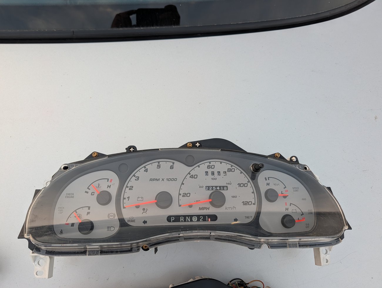 FX4 Level II style Silver Gauge Clusters and HVAC controls