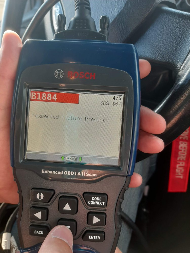 Mystery B1884 code