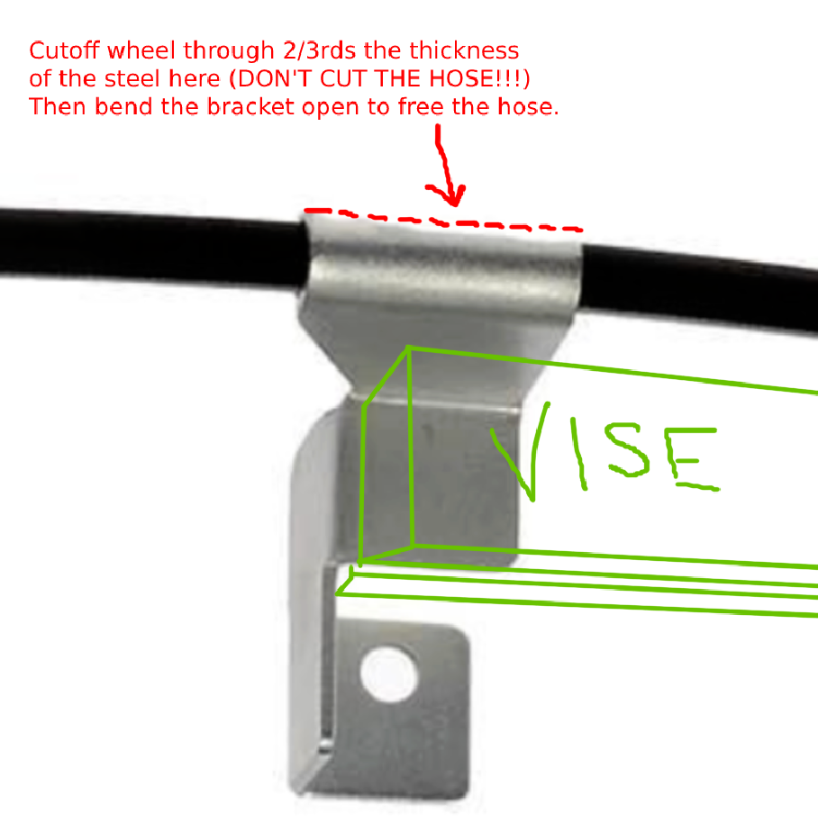 Cheap Extended Brake Lines Solution for 1993 2WD 4" Lift