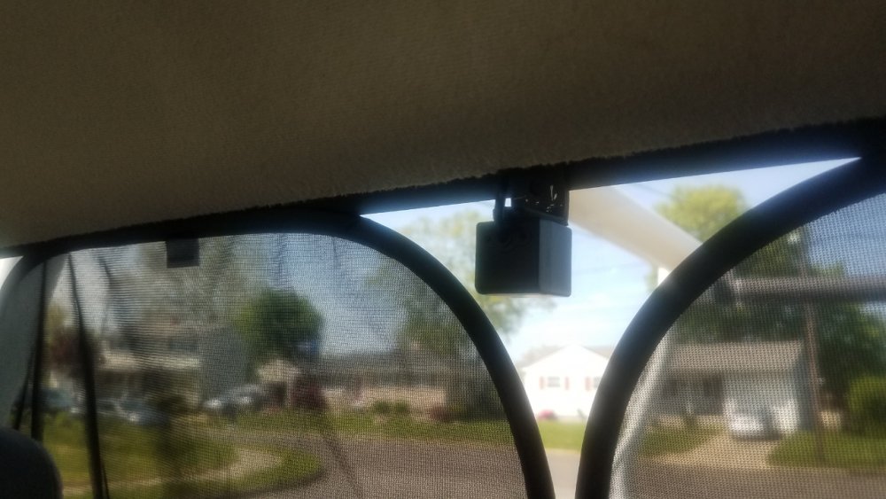 Routing cable for backup camera