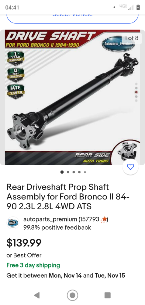 Driveshaft Help