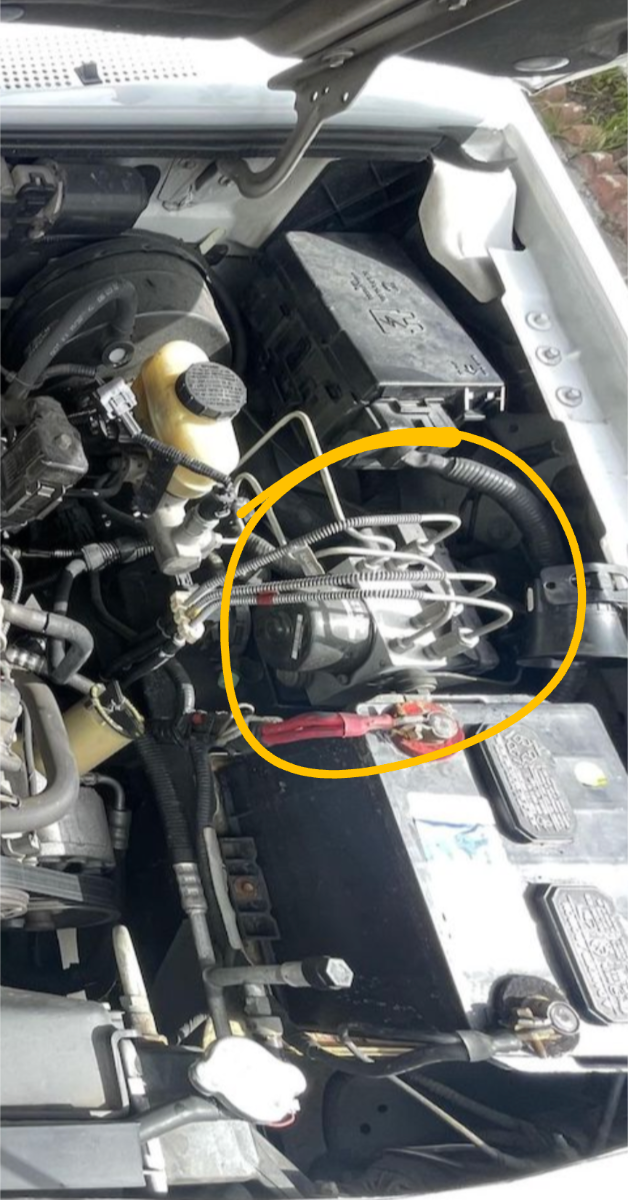 ABS LIGHT ON hardly any brake pedal