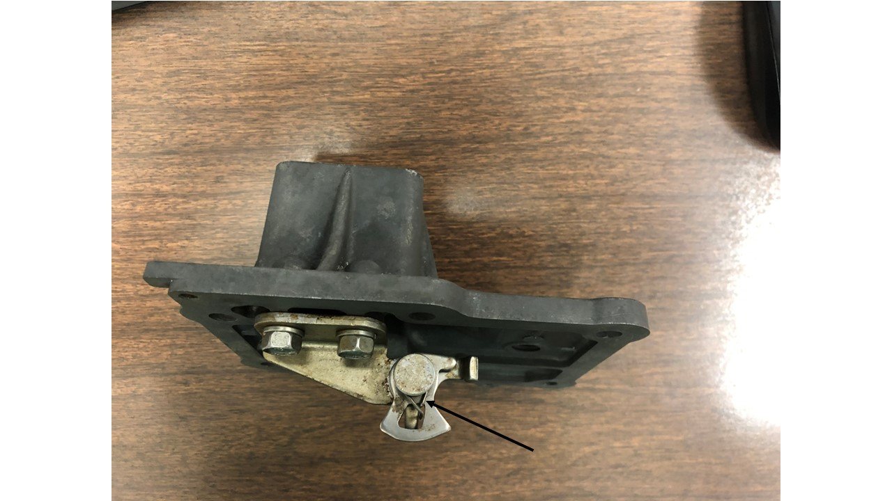 Reverse lockout spring