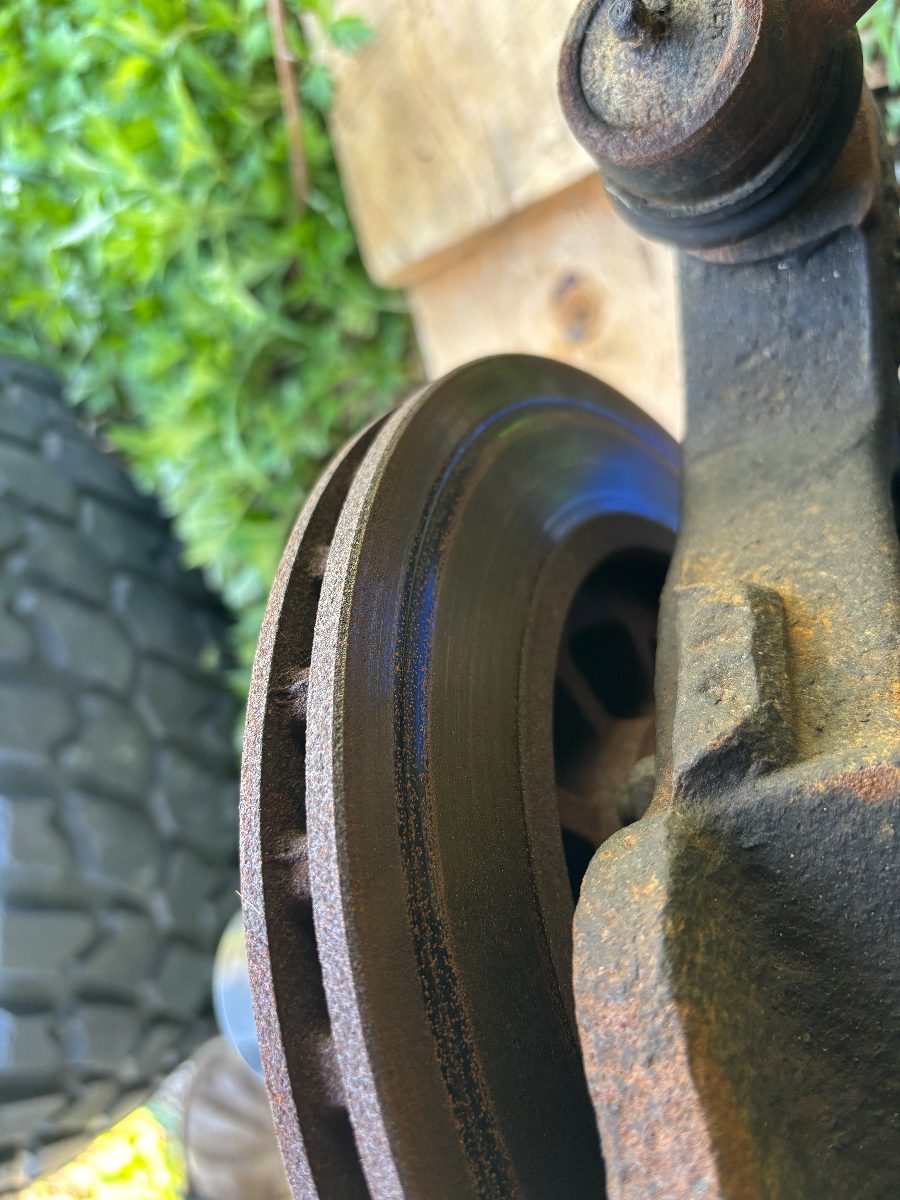 significant groove in both front rotors... pad-clip issue?
