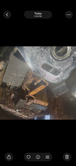 Badly rusted rear door latch