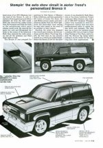 1987 Bronco ii MotorTrend Magazine Prototype "Lil Bucky"