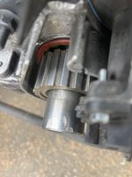 91 2.3l crank sprocket not seated properly