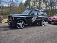 Photos of different wheel/tire sizes on stock and lowered 2WD's