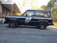 Photos of different wheel/tire sizes on stock and lowered 2WD's
