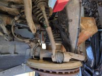 Ball joints - Upper control arm stuck to knuckle ?