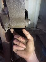Front passenger wheel not straight