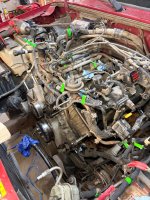 Pulling the SOHC for inspection