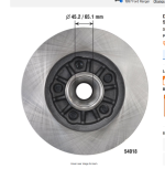 Hub rotor problems.
