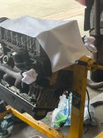 Pulling the SOHC for inspection