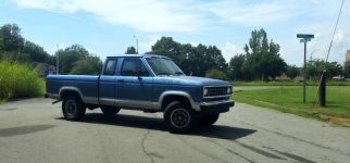 1988 Ford Ranger XLT Supercab 4WD 5spd, Blue Baby Bull