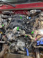 Pulling the SOHC for inspection